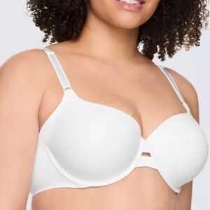 Warners Simply Perfect Underarm Smoothing Underwire Women's White Bra 38D
